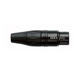 XLR Connector 3 pin Female Black housing