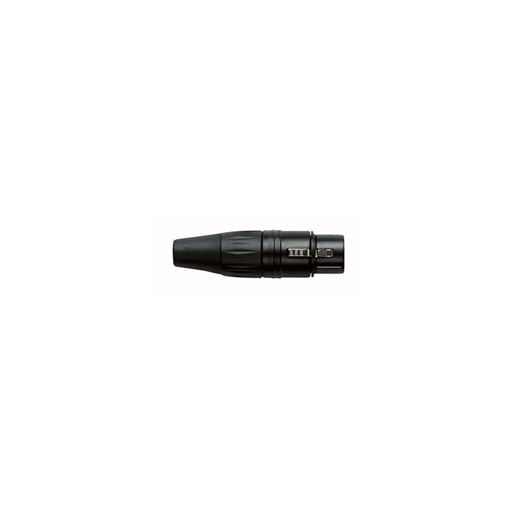 XLR Connector 3 pin Female Black housing