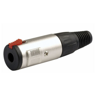 Jackplug 6,3mm Female Stereo Nickel housing