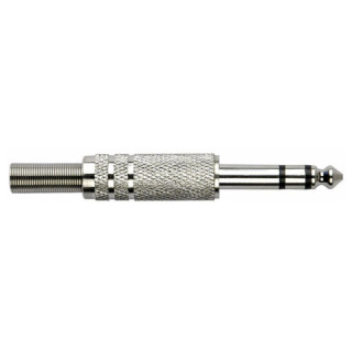 Jackplug Stereo Nickel housing