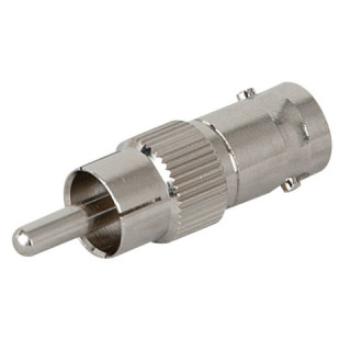 DMT Video Adapter BNC Female to RCA Male Nickel