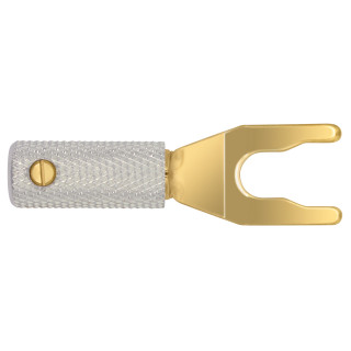 Wireworld Hi-End Uni-term Gold Spades with Sockets SPDGUTM