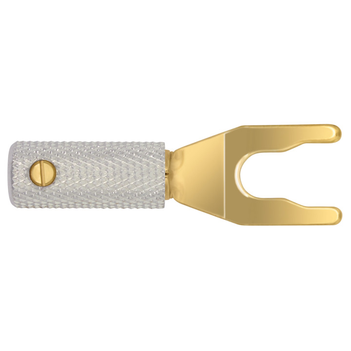 Wireworld Hi-End Uni-term Gold Spades with Sockets SPDGUTM