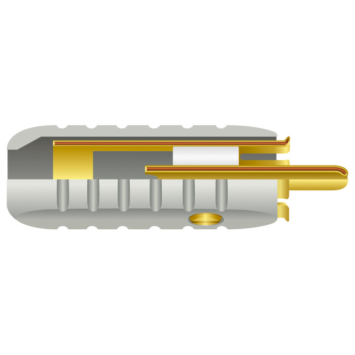 Wireworld RCA Gold-Tube Hi-End Plug 6.5mm
