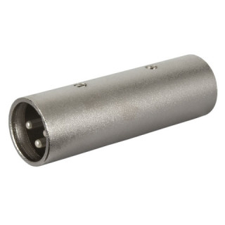 Adapter XLR 3 pin Male to XLR 3 pin Male Nickel housing