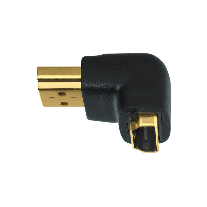Wireworld HDMI Male to Female right angle adapter