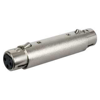 Adapter XLR 3 pin Female to XLR 3 pin Female Nickel housing