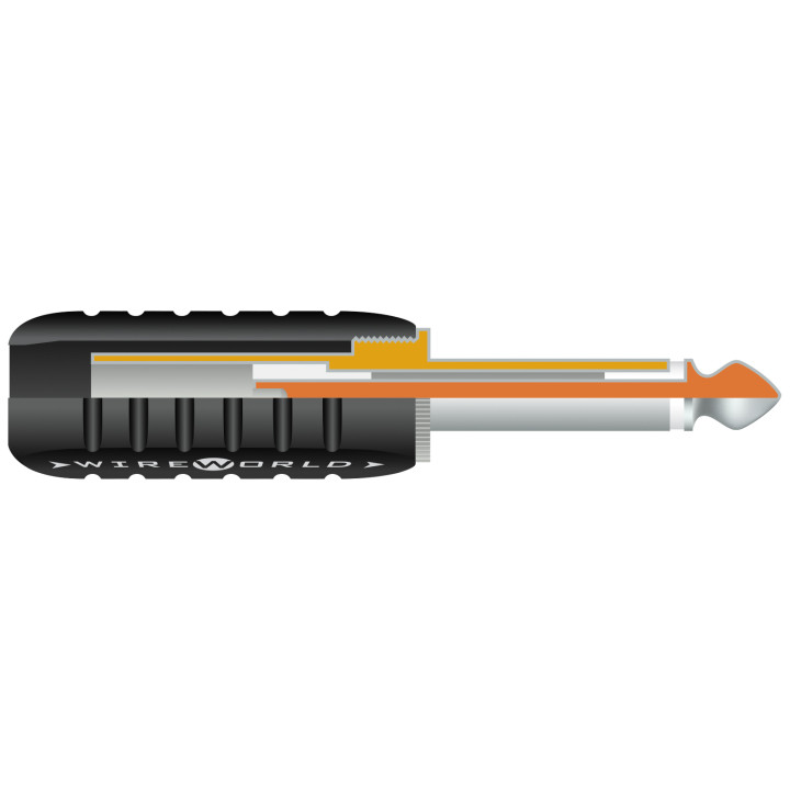 Wireworld Phone Plug 1/4" 6.3mm Mono Nickel