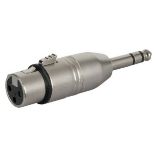 Adapter XLR Female to Jack Stereo Nickel housing