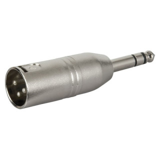 Adapter XLR Male to Jack Stereo Nickel housing