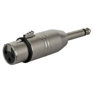 Adapter XLR Female to Jack Mono Nickel housing