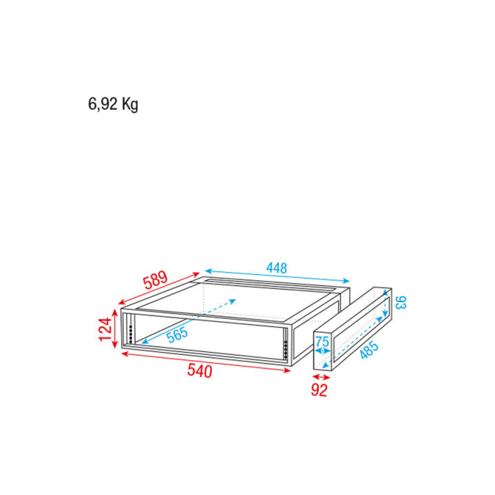 DAP Audio Rack Case 2U