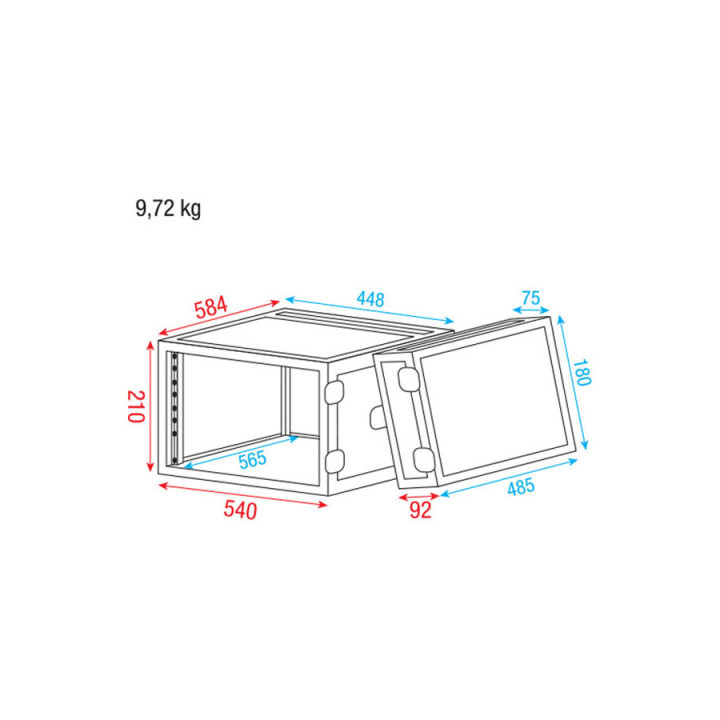 DAP Audio Rack Case 4U