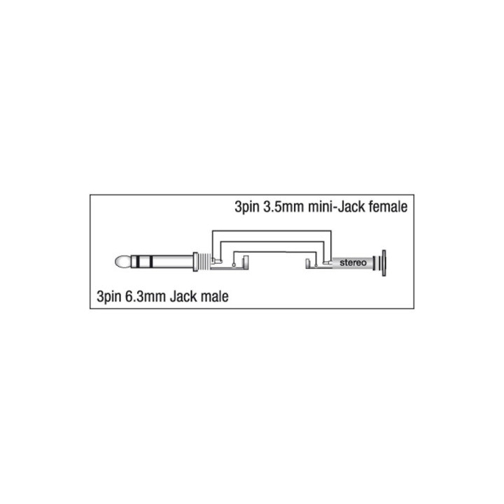 Adapter 3p Jack male/ 3p Mini-Jack Female