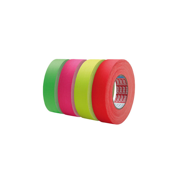 Tesa 4671 Acrylic coated neon cloth tape 25m 19mm
