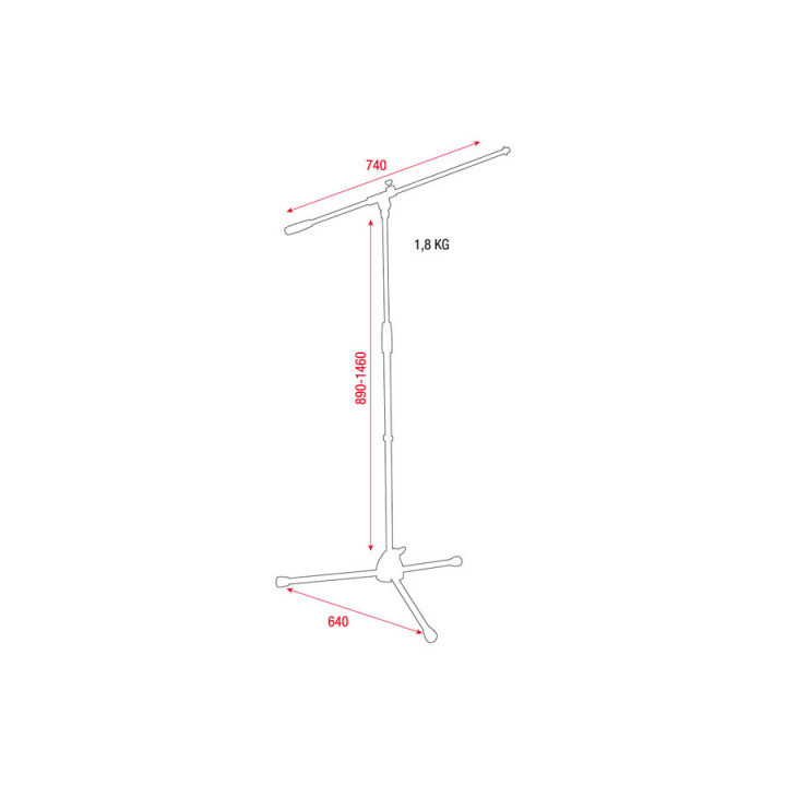 Eco Mikrofonu statīvs boom arm