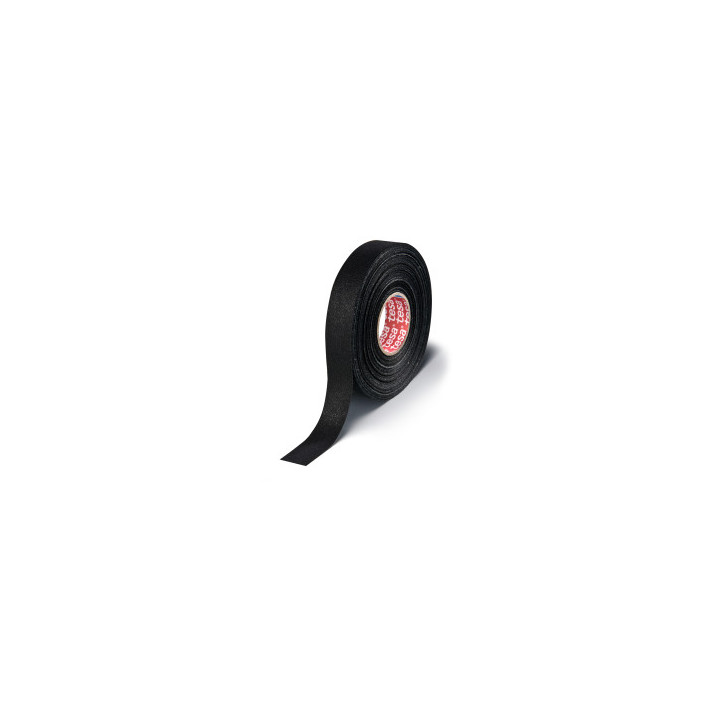 Tesa 51006 PET cloth tape for abrasion protection black 150C 3000h 25m 19mm