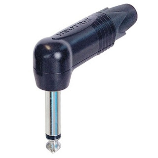 Neutrik NP2RX-BAG Mono Jack Connector 2 pin Black housing