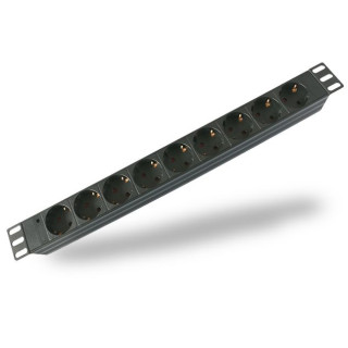 Schucko Multisocket  9-way, 19", 1,8 m