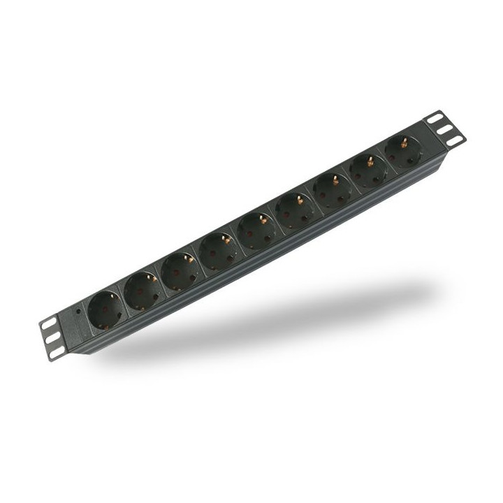 Schucko Multisocket  9-way, 19", 1,8 m
